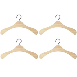 Smyles Set de 4 Mini cintres en bois Montessori