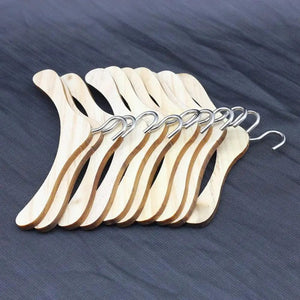 Smyles Set de 4 Mini cintres en bois Montessori