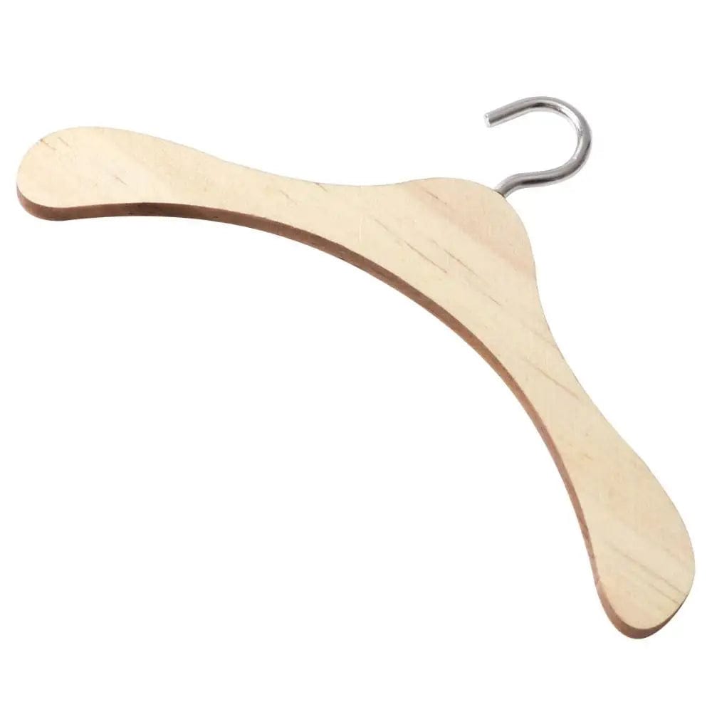 Smyles Set de 4 Mini cintres en bois Montessori