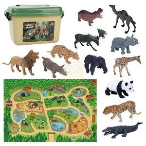 Smyles Tapis de jeu animaux ZOO