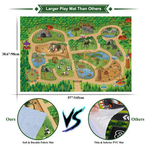 Smyles Tapis de jeu animaux ZOO