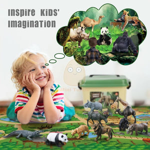 Smyles Tapis de jeu animaux ZOO