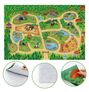 Smyles Tapis de jeu animaux ZOO