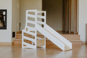 Smyles Blanc / Rayures Tour D'observation Toboggan