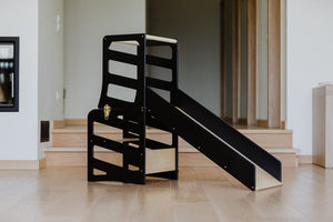 Smyles Noir / Rayures Tour D'observation Toboggan