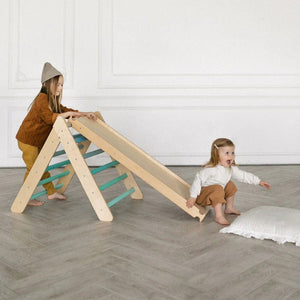 Smyles Triangle de Pikler Toboggan "Menthe"