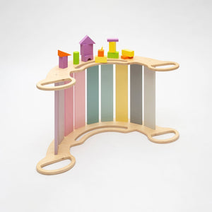 Smyles Arche de Motricité Montessori Pastel + Toboggan