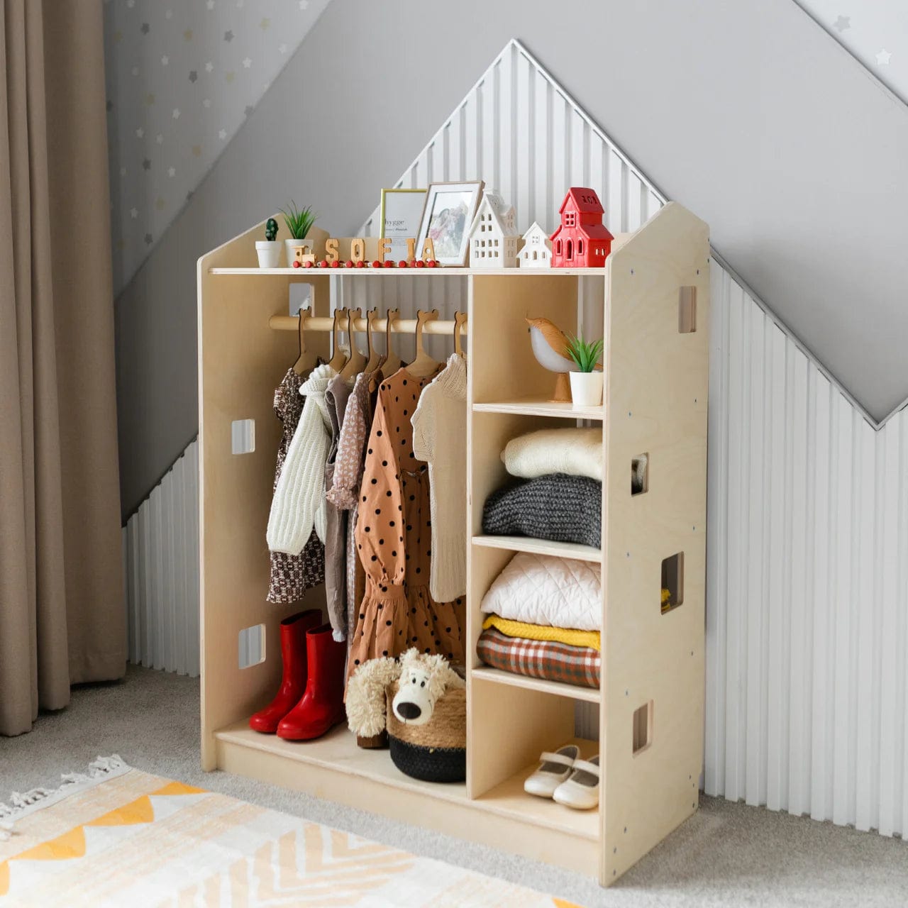 Smyles Armoire Montessori Bois Naturel