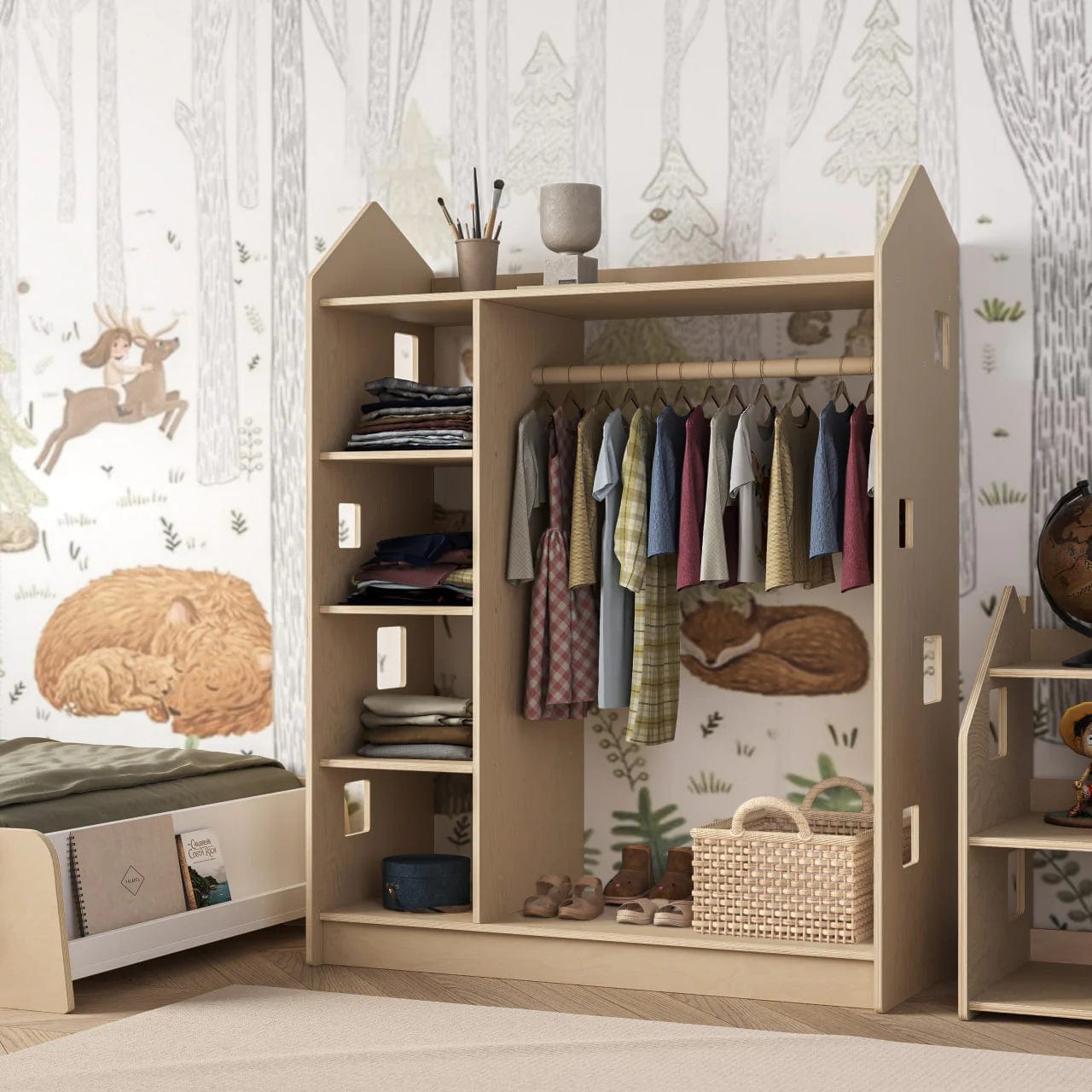 Smyles Armoire Montessori Bois Naturel