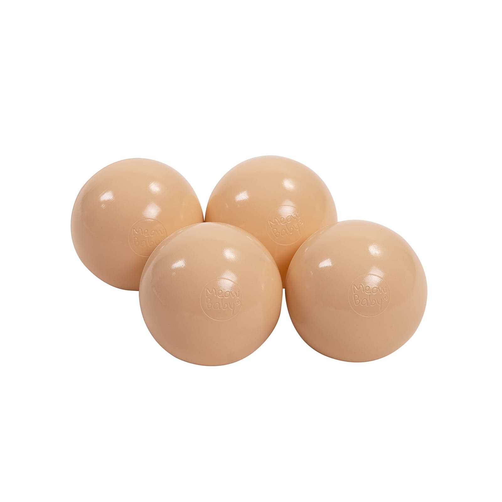 MeowBaby Balles en plastique Beige