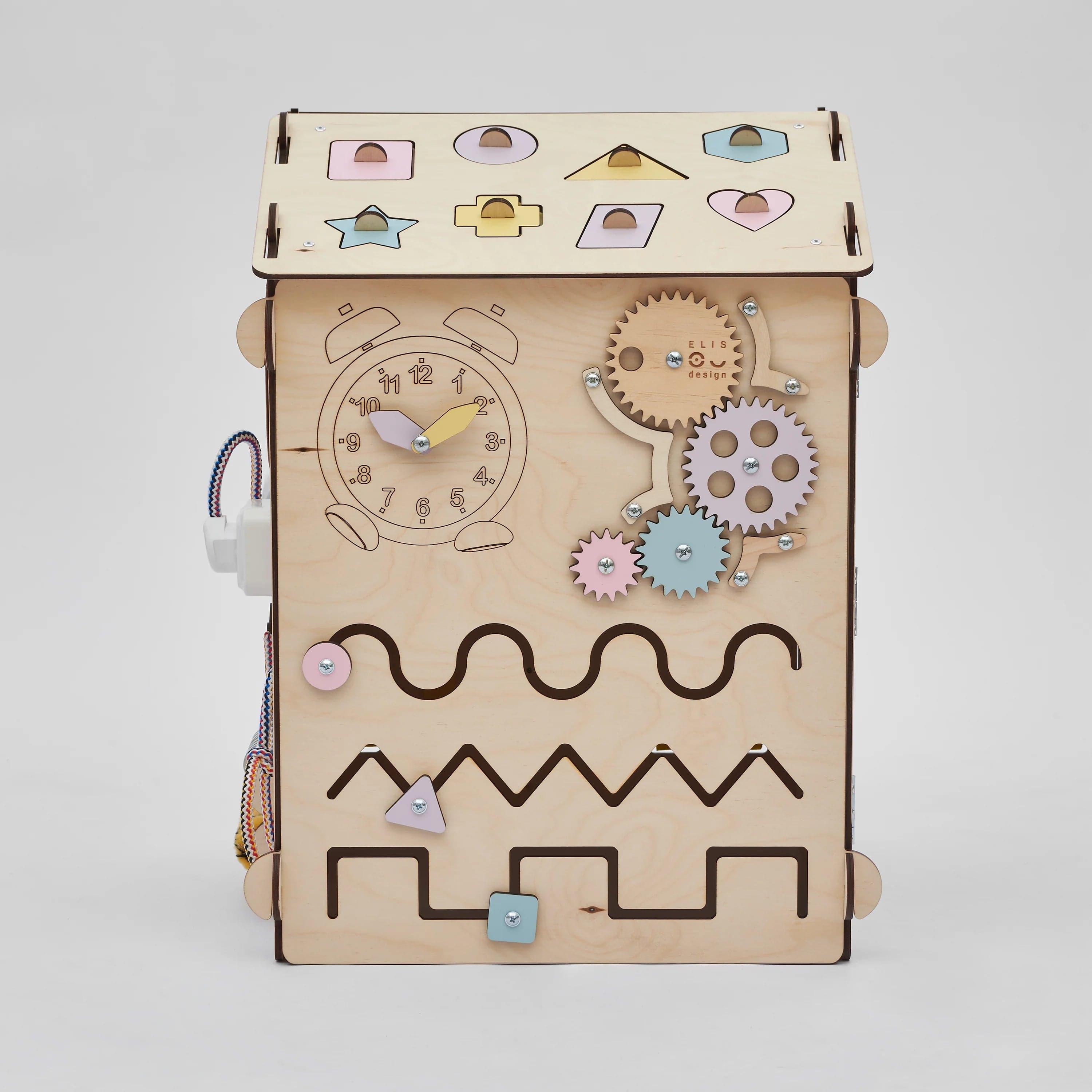 Smyles Busy Board Maison NATURA PASTEL + Busy Cube