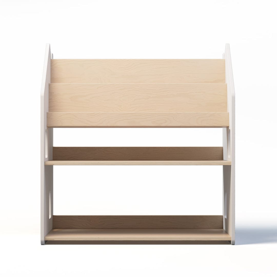 Smyles Étagère + Bibliothèque Montessori 2 en 1 Blanche