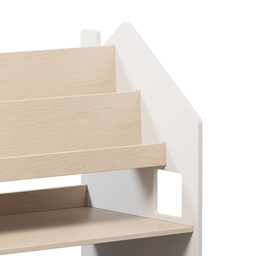 Smyles Étagère + Bibliothèque Montessori 2 en 1 Blanche