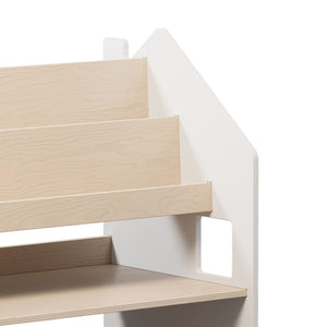 Smyles Étagère + Bibliothèque Montessori 2 en 1 Blanche