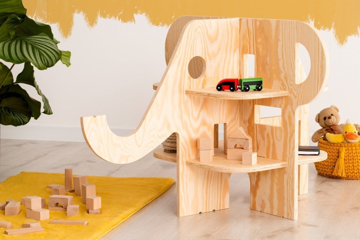 ADEKO Étagère Montessori Élephant