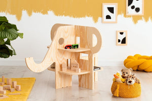 ADEKO Étagère Montessori Élephant