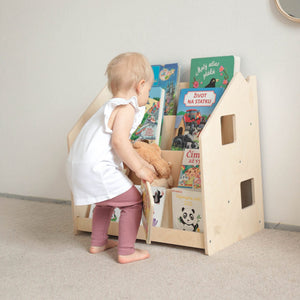 Smyles Grand Bibliothèque Montessori en bois