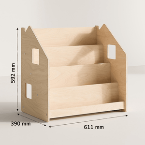 Smyles Grande Bibliothèque Montessori en bois