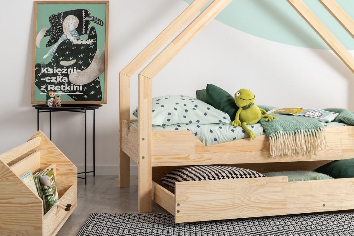 ADEKO Lit Montessori au sol Cabane LOCA A