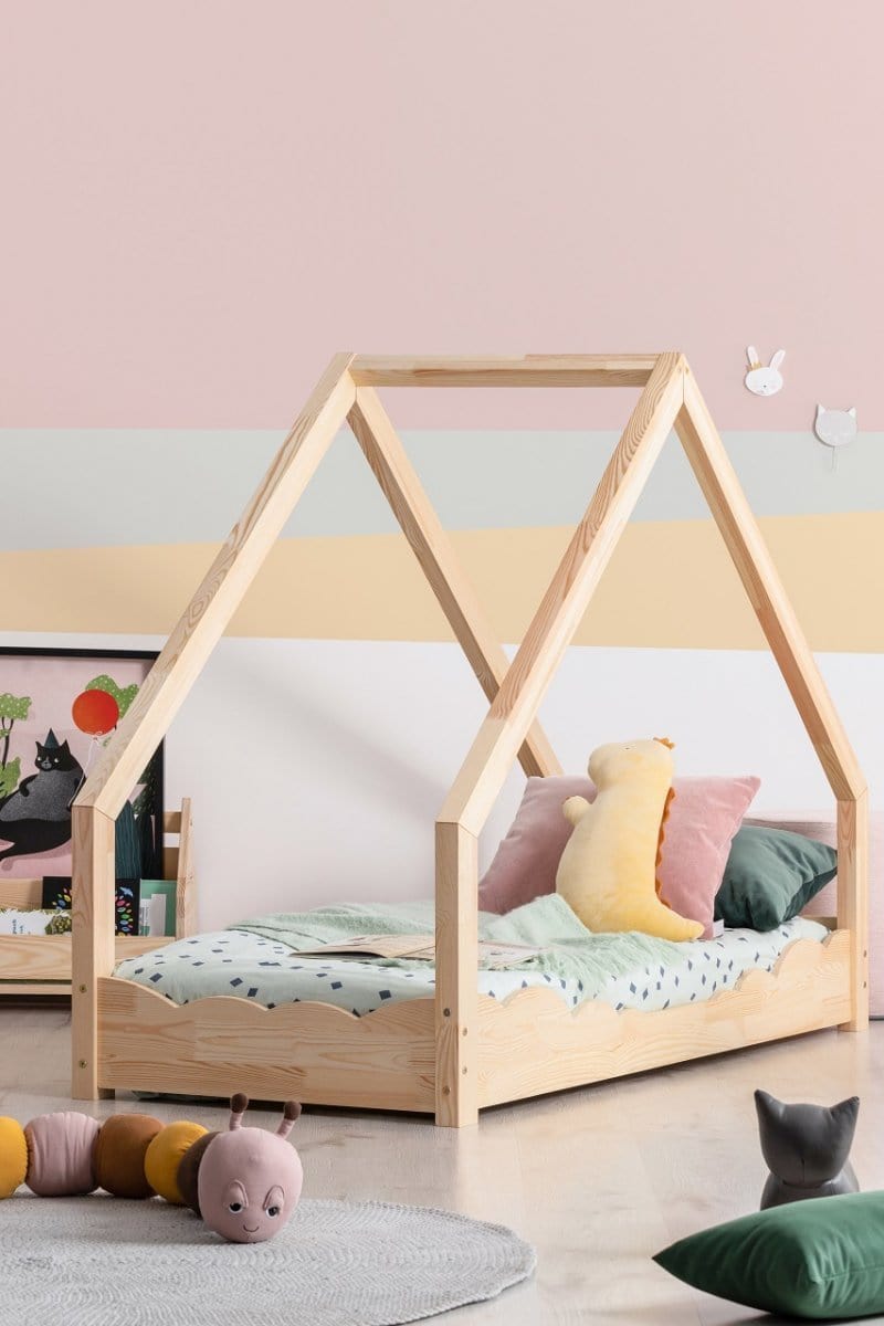 ADEKO Lit Montessori au sol Cabane LOCA D
