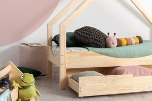 ADEKO Lit Montessori au sol Cabane LOCA E