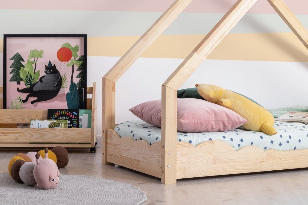 ADEKO Lit Montessori au sol Cabane LUNA D