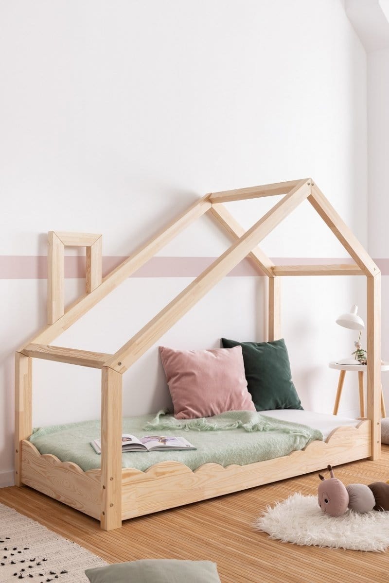 ADEKO Lit Montessori au sol Cabane LUNA D