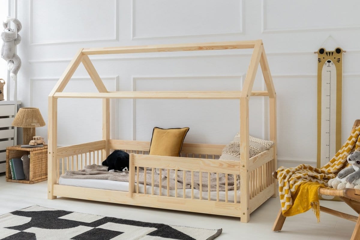 ADEKO Lit Montessori au sol Cabane MBW