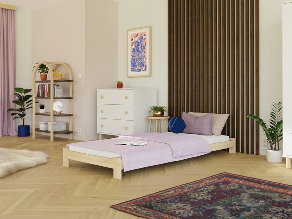 BENLEMI Lit Montessori individuel SIMPLY en bois