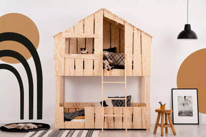 ADEKO Lit Montessori Superposé Cabane TED