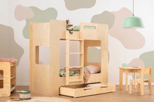 ADEKO Lit Montessori Superposé SIMBA avec rangement