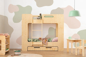 ADEKO Lit Montessori Superposé SIMBA avec rangement