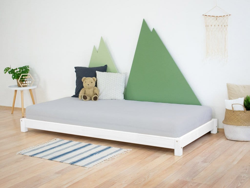 BENLEMI 80 * 160 cm / Blanc Lit Montessori TEENY