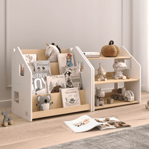 Smyles Pack Étagère + Bibliothèque Montessori Blanche