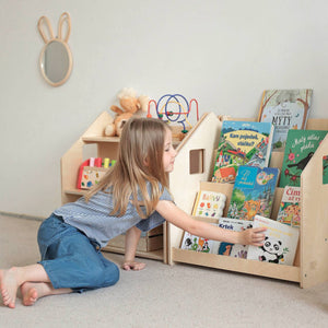 Smyles Pack Étagère + Bibliothèque Montessori Bois