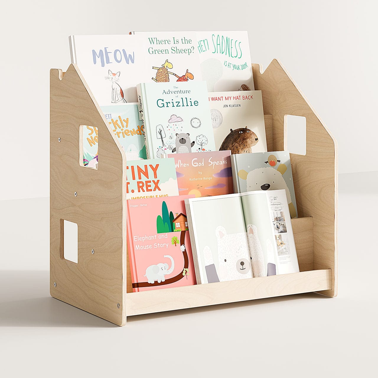 Smyles Pack Étagère + Bibliothèque Montessori Bois