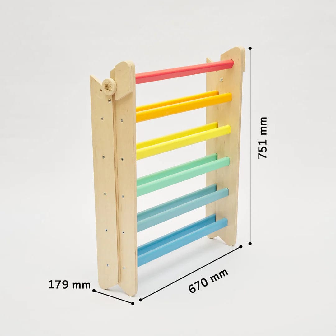 Smyles Triangle de Pikler Toboggan Arc en Ciel