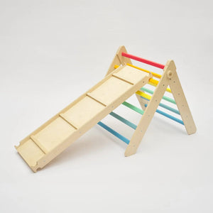 Smyles Triangle de Pikler Toboggan Arc en Ciel