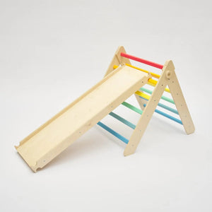 Smyles Triangle de Pikler Toboggan Arc en Ciel