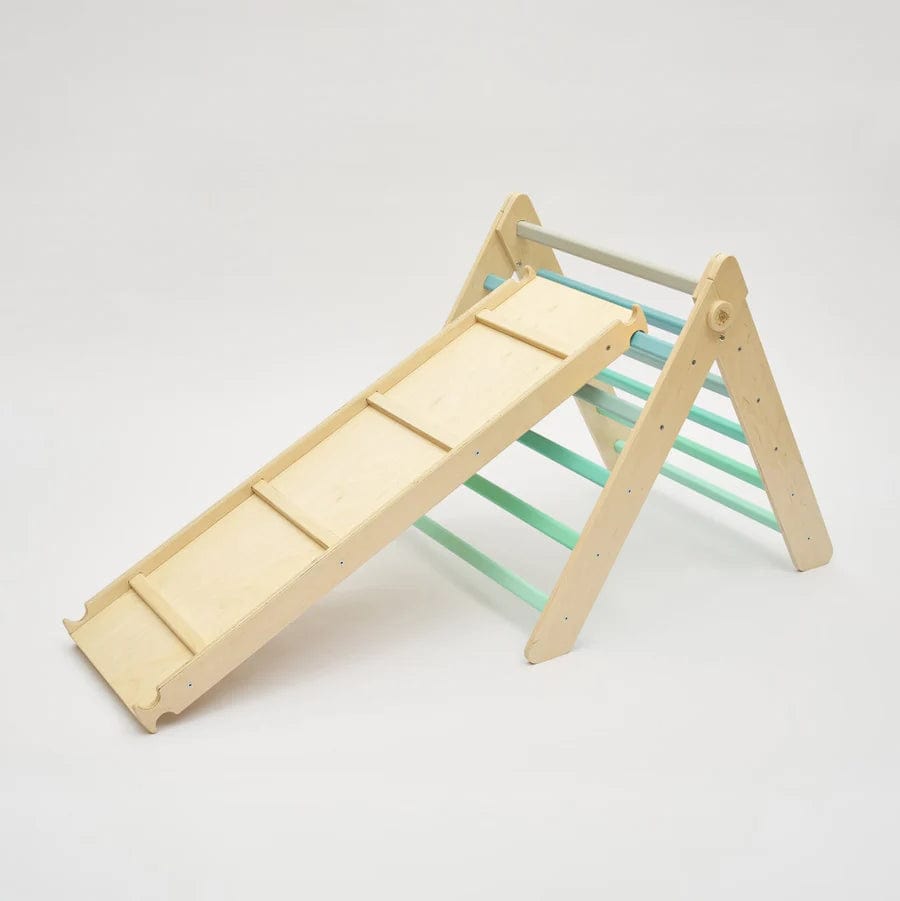 Smyles Triangle de Pikler Toboggan "Menthe"